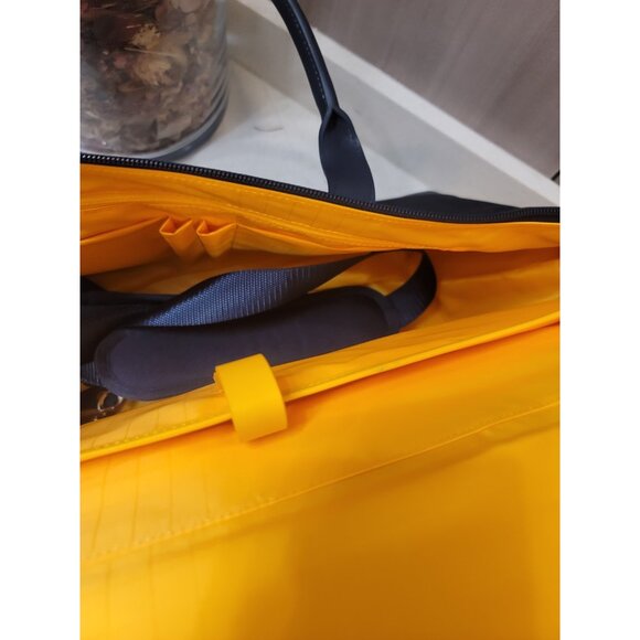 Mokobara The Cabin Duffle Work Bag Leather Water Resistant 15" Laptop Blue New - Picture 12 of 15